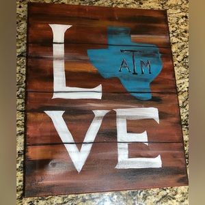 Custom canvas print Texas A&M